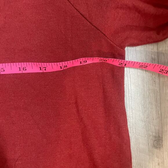 NWT Michael Lauren James Sweatshirt in Burgundy . - size M - Picture 9 of 13